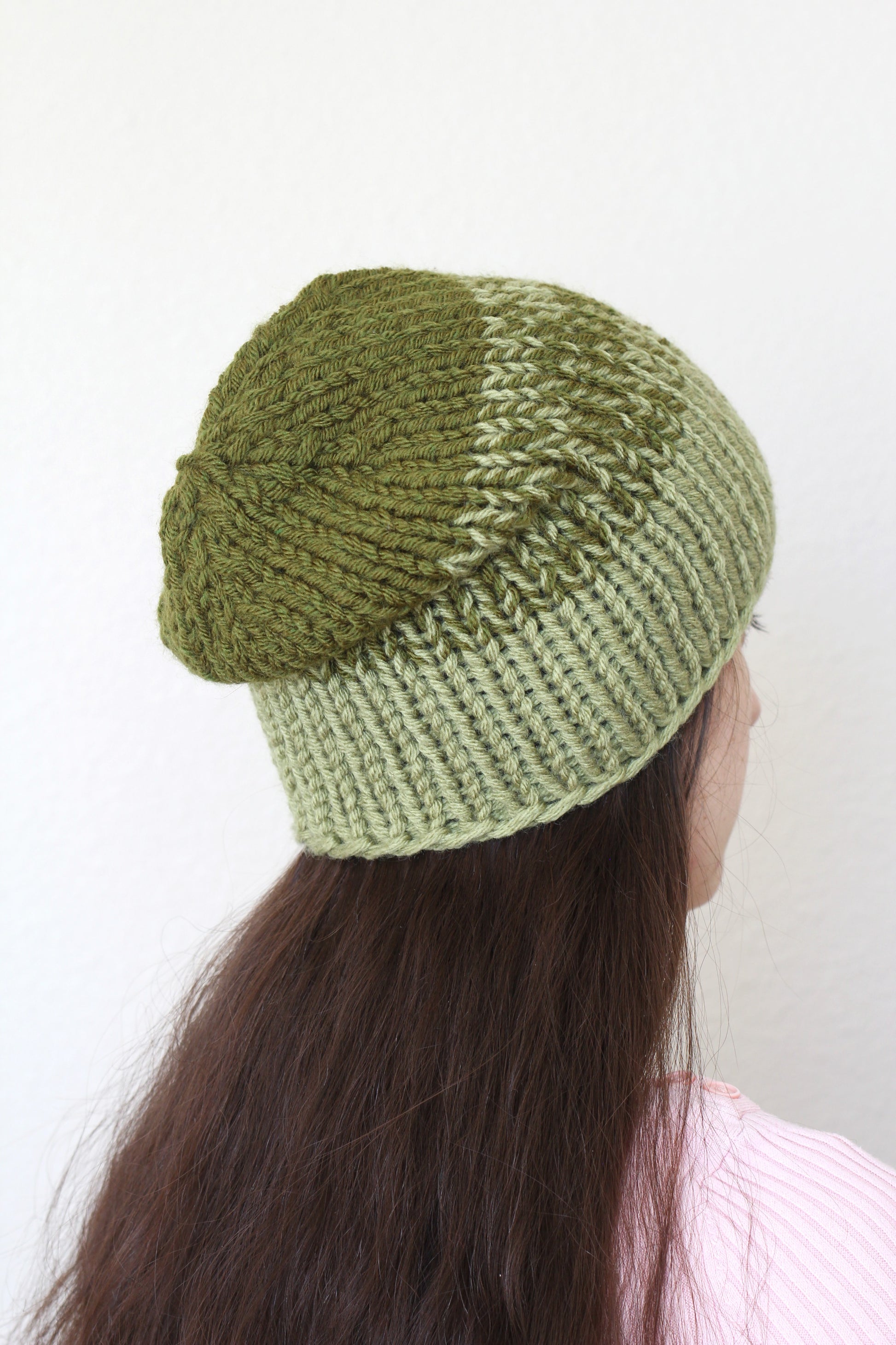 Beanie hat, knit hat, slouchy hat, knit beanie in taupe color