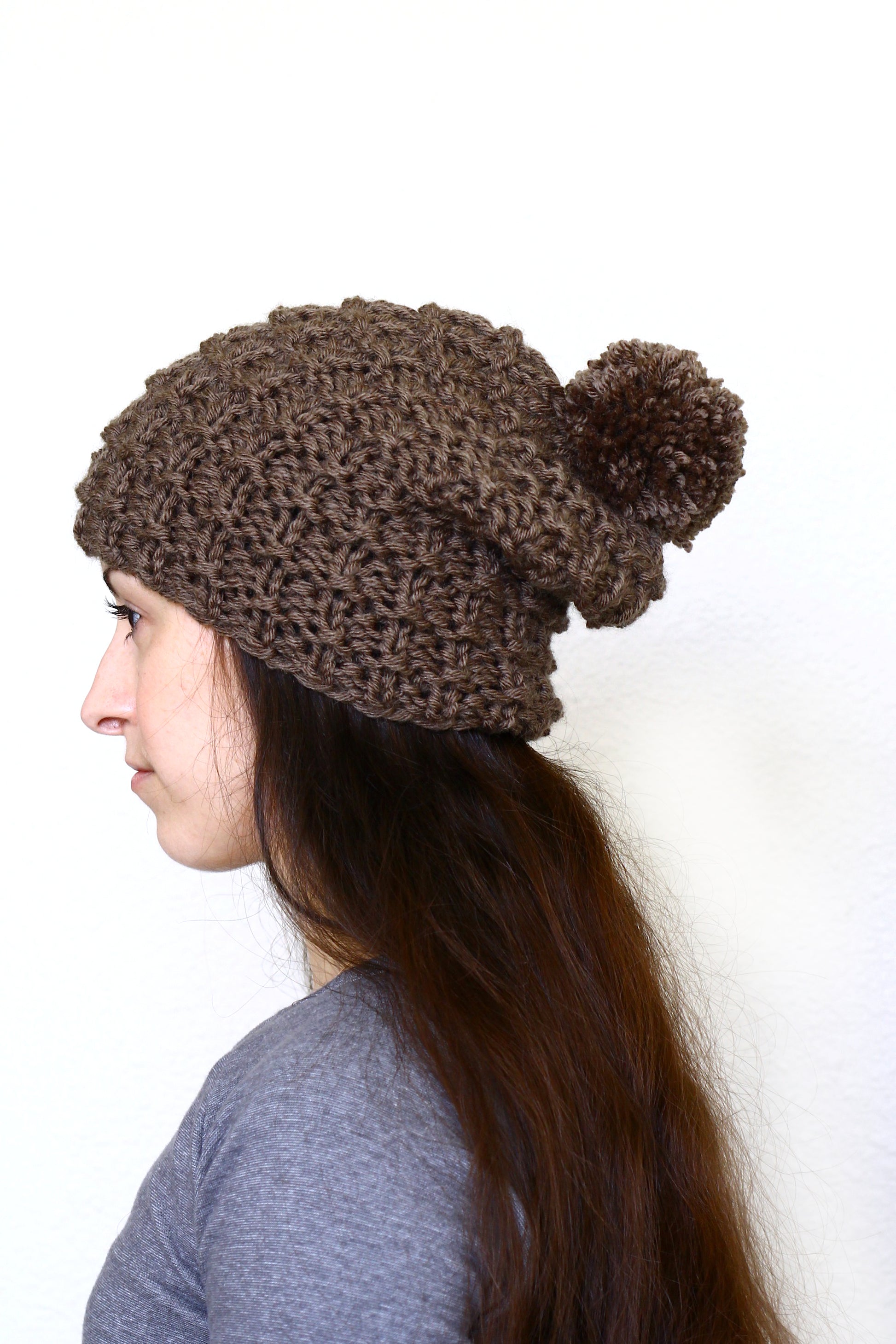 Mica Hat - knitting pattern, knitting tutorial for a knit beanie hat in English