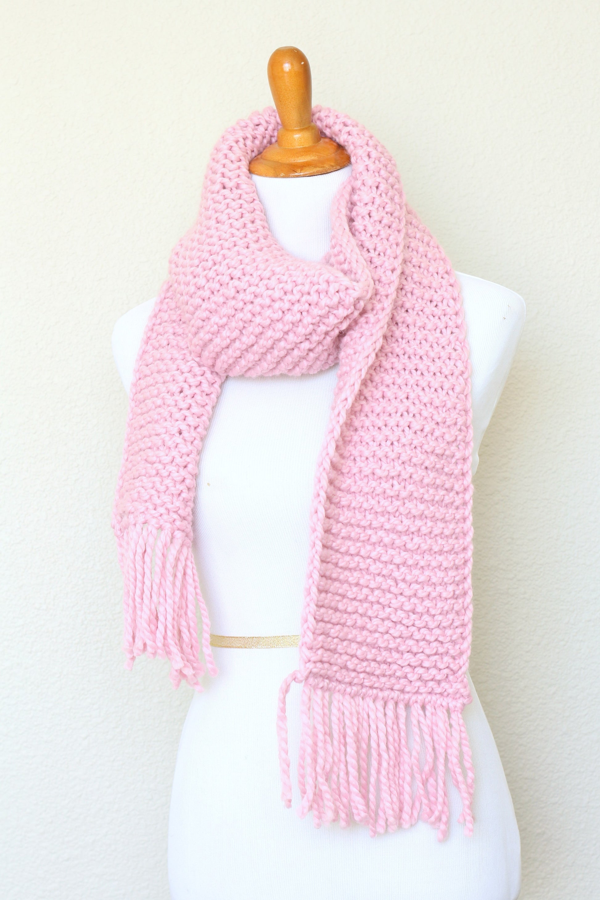 Knit scarf, chunky pink scarf, oversized scarf, women scarf, men scarf