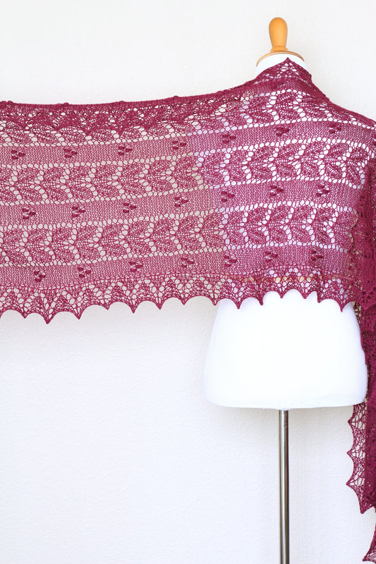 Wedding shawl, bridal shawl, lace shawl in plum color