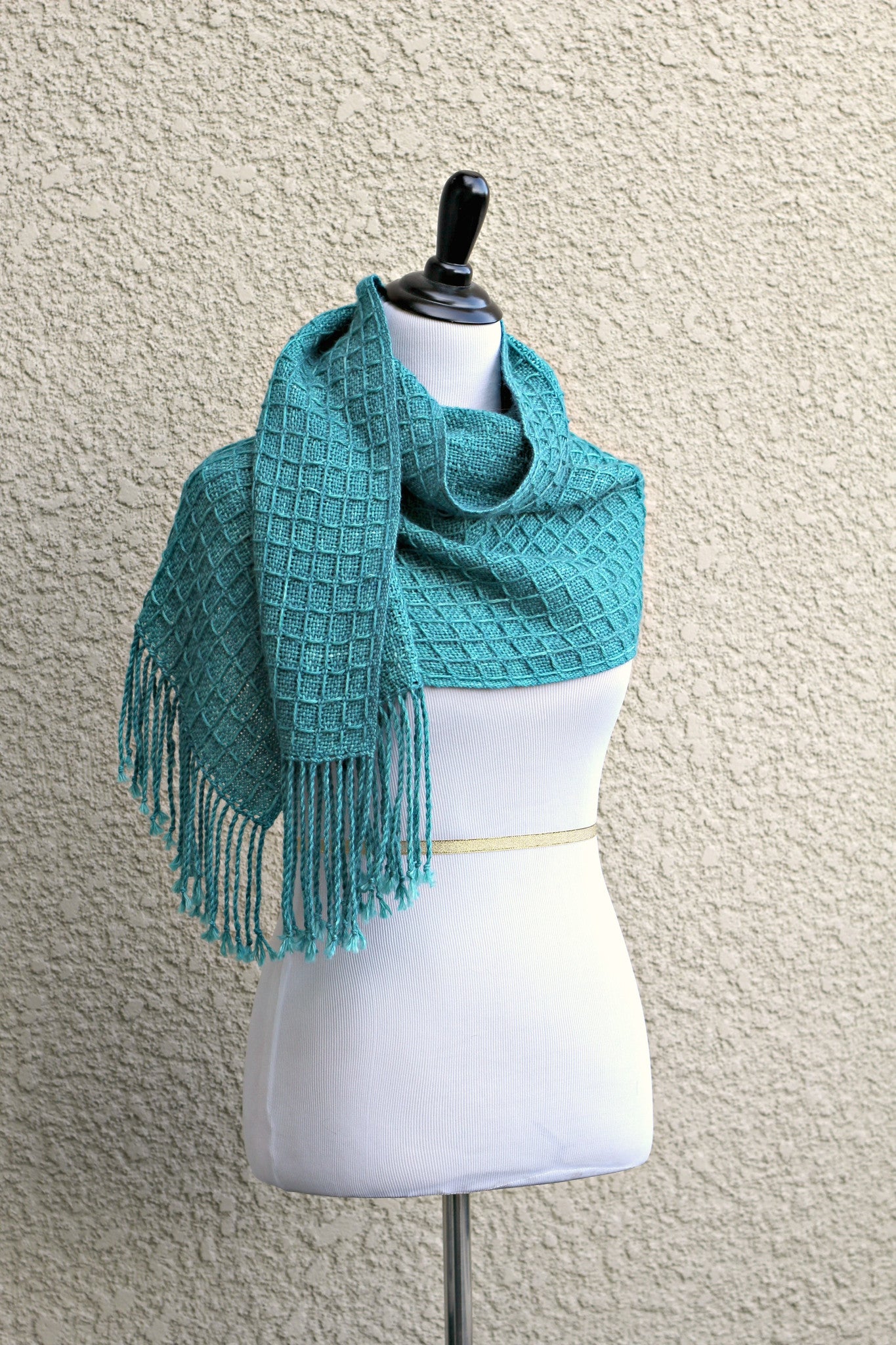Handwoven turquoise wrap
