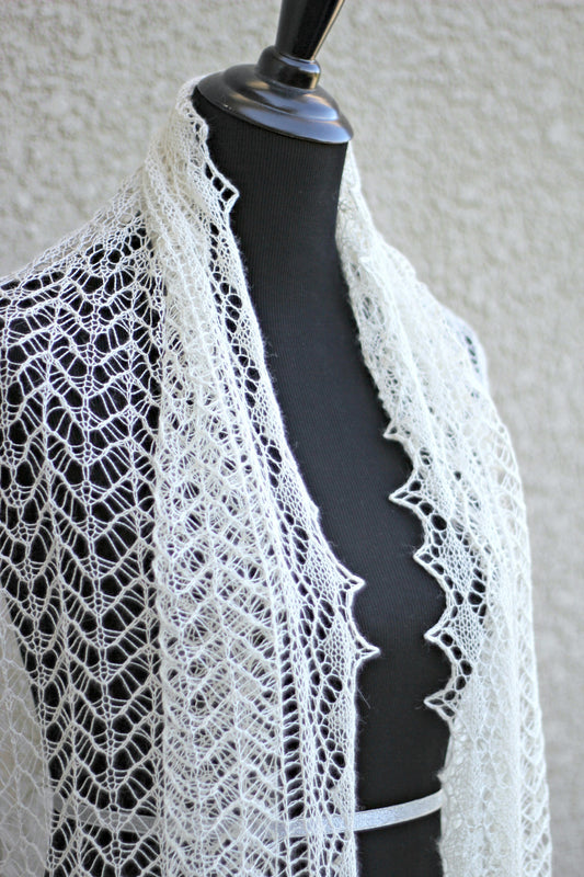Knit wedding stole