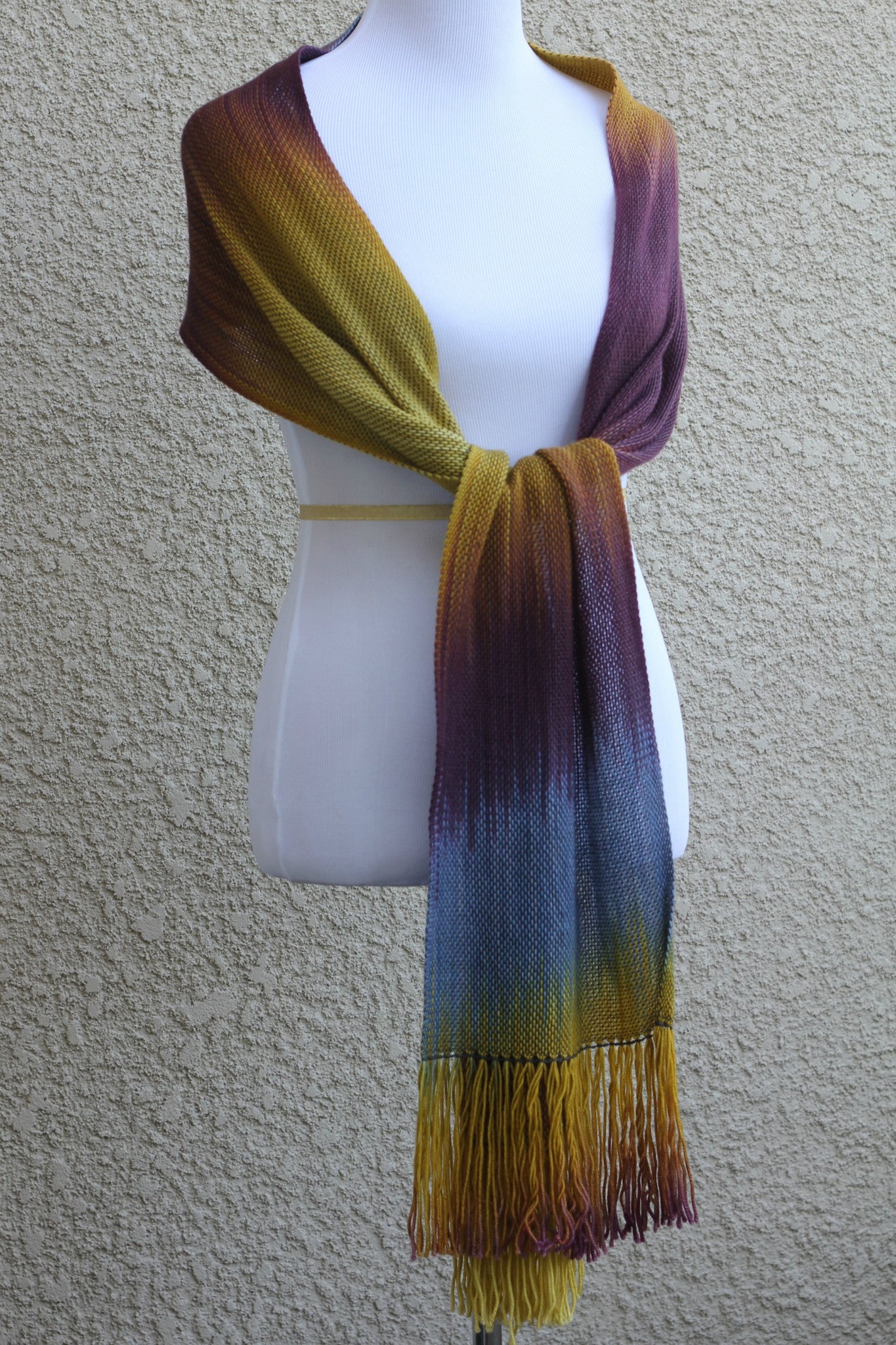 Mustard and purple wrap