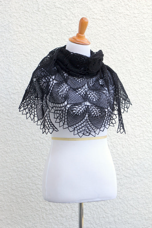 Black lace wrap