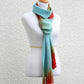 Blue and red scarf
