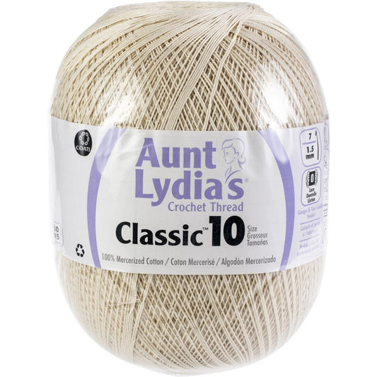 Aunt Lydia's Crochet Thread Classic Size 10, Jumbo size - 2730 yds