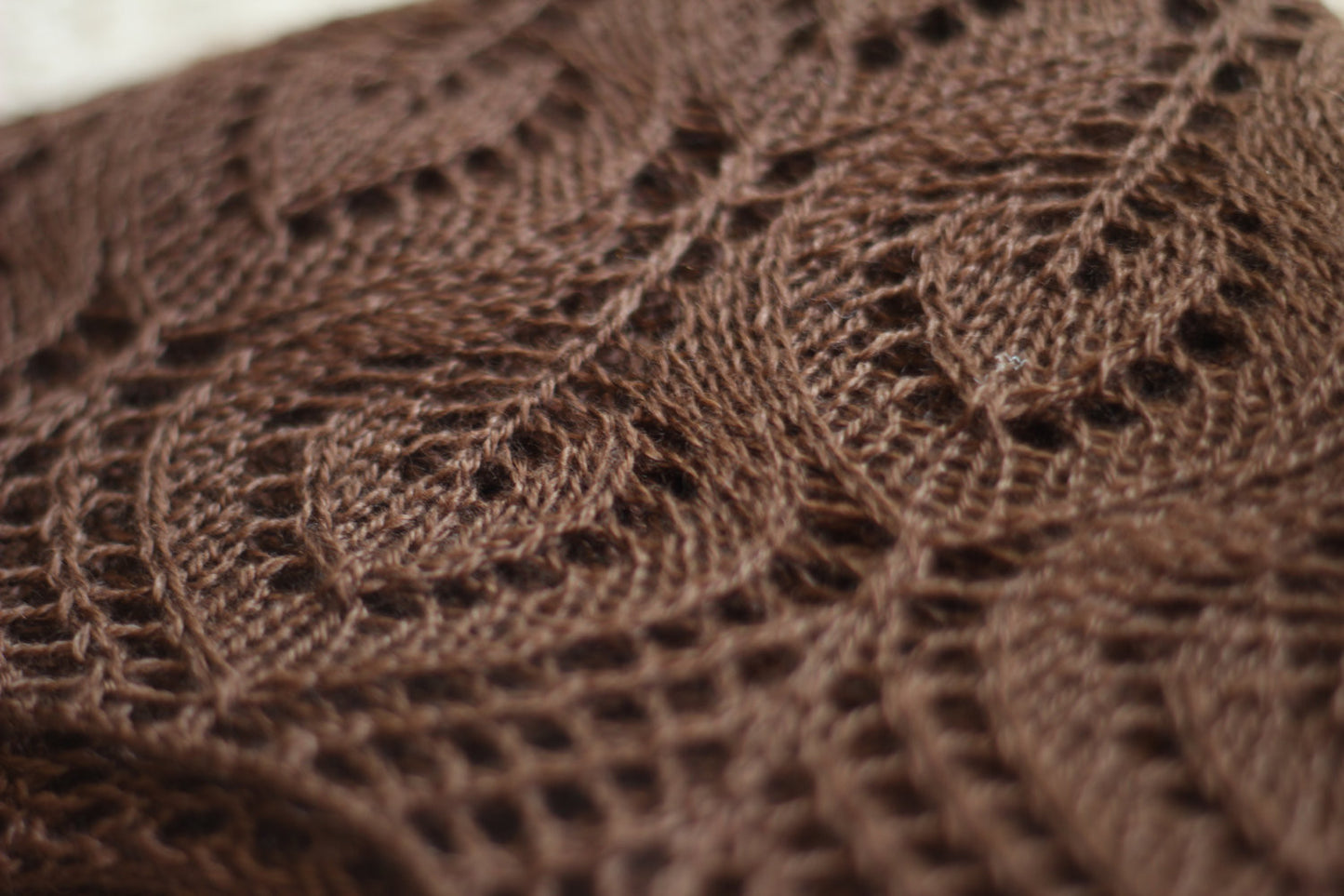 Knit shawl in coffee color, lace shawl, gift for her (22 colors available)
