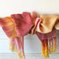 Ombre scarf in yellow and pink