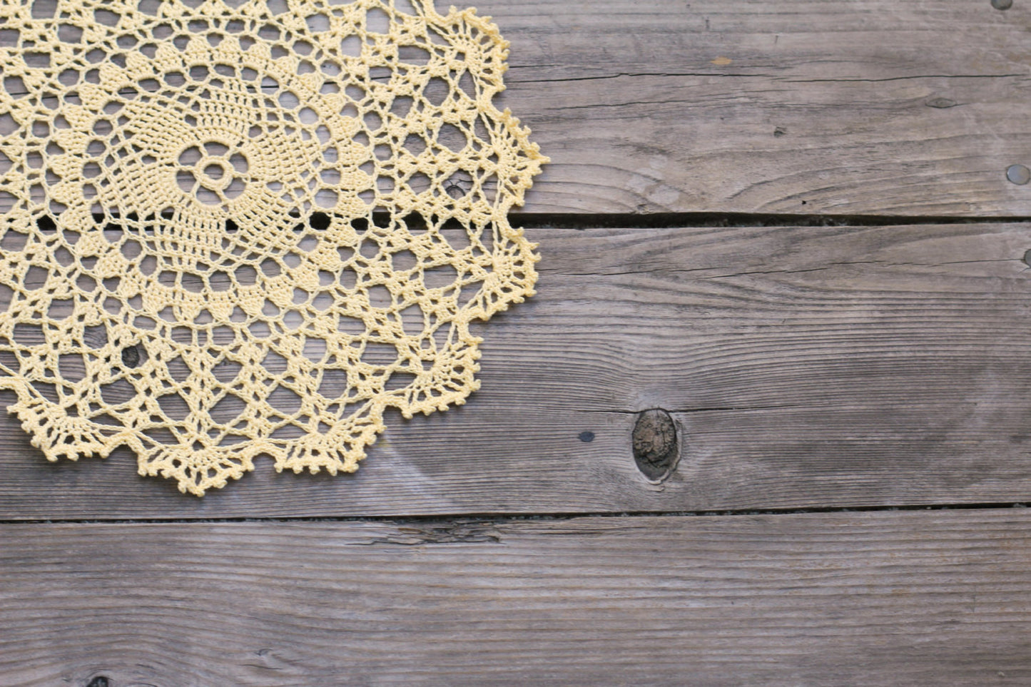 Crochet round doily