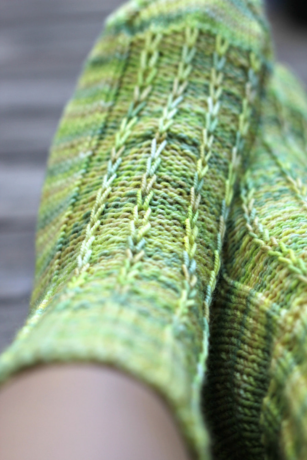 Knit socks for women, wool socks in yellow green color, gift for her