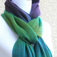 Green and purple scarf