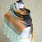 Woven wrap in orange and black colors