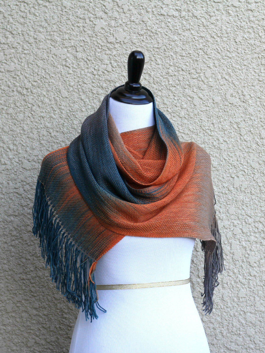 Orange blue woven wrap