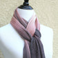 Pink and black scarf
