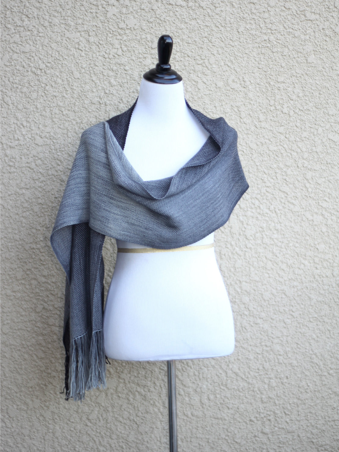 Grey woven wrap