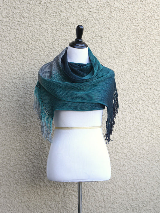 Teal woven wrap