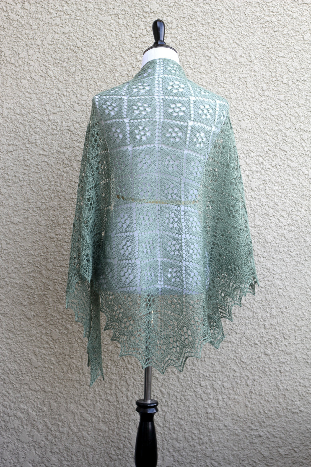 Classic knitted shawl