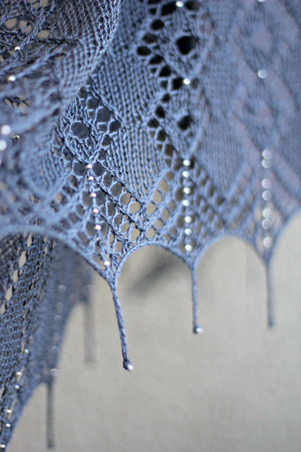 Morning Dew shawl knitting pattern