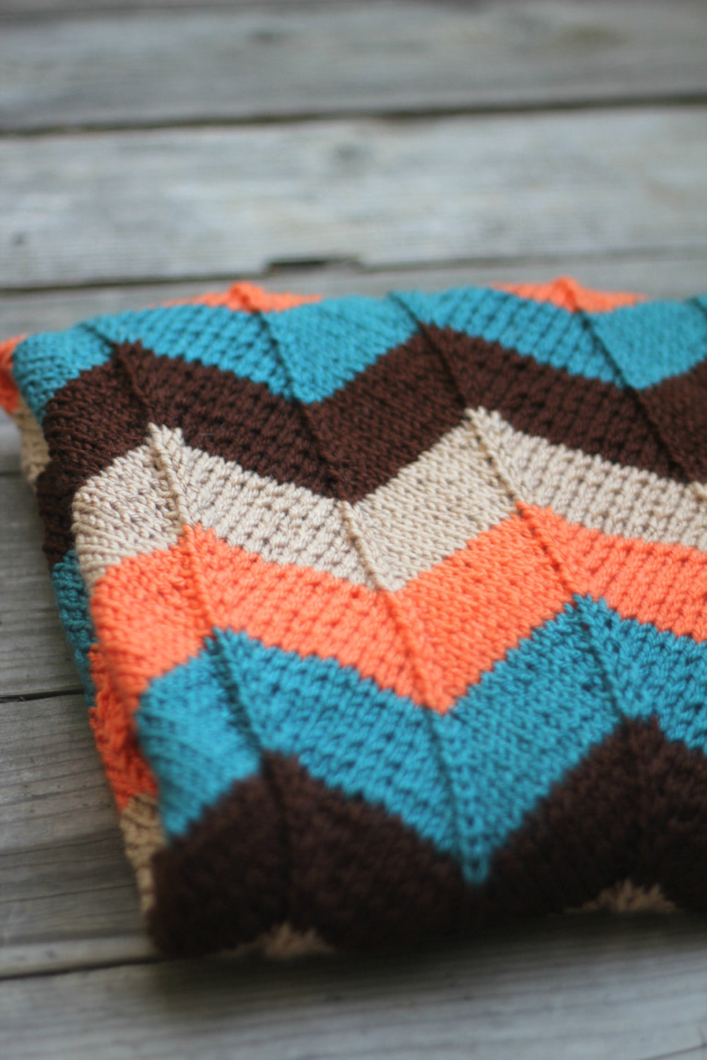 Knit baby blanket