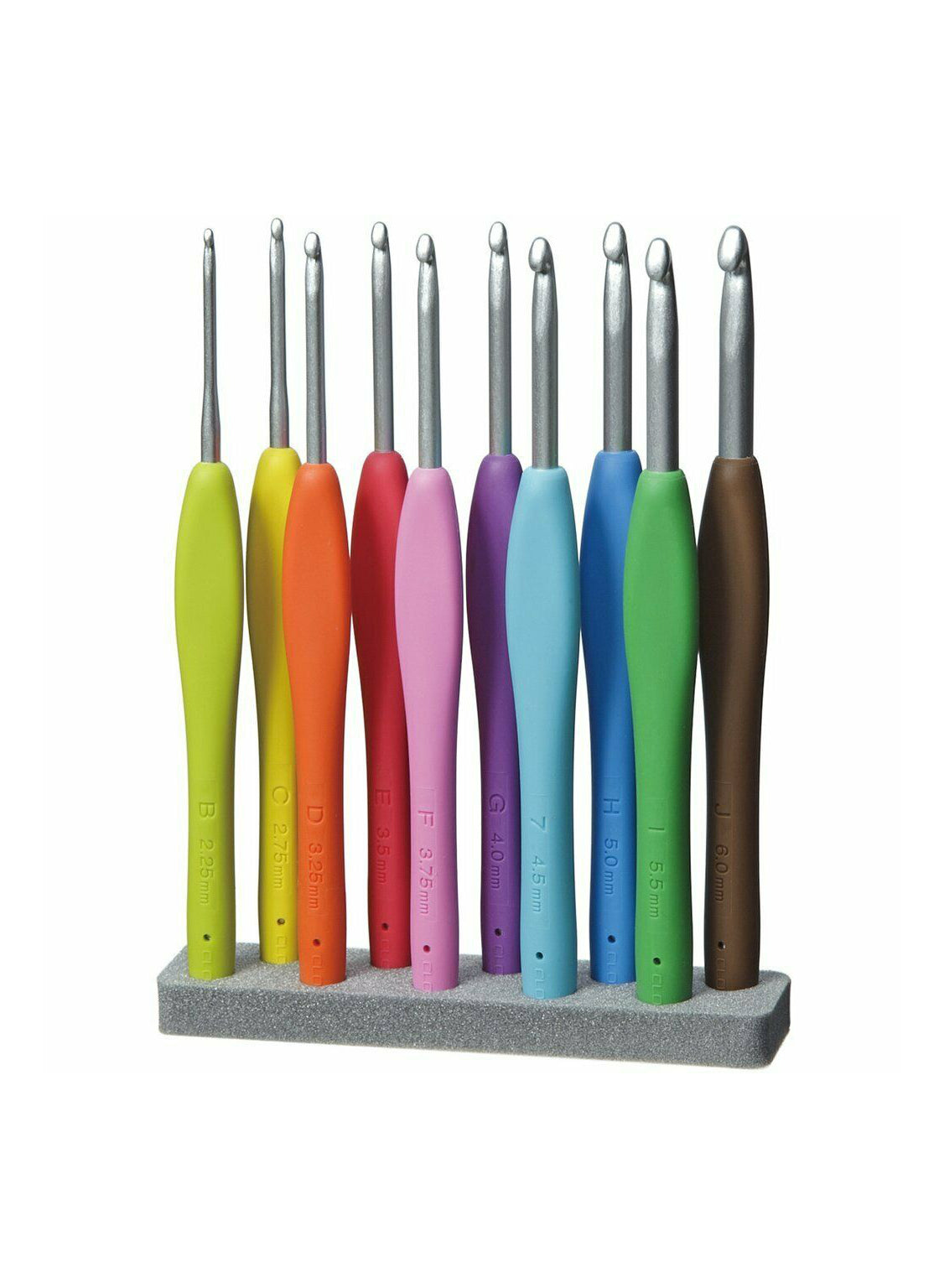 Clover 3672 Amour Crochet Hook Set, 10 sizes