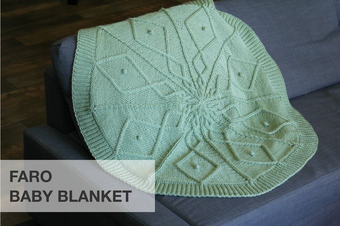 NEW RELEASE: Faro baby blanket pattern