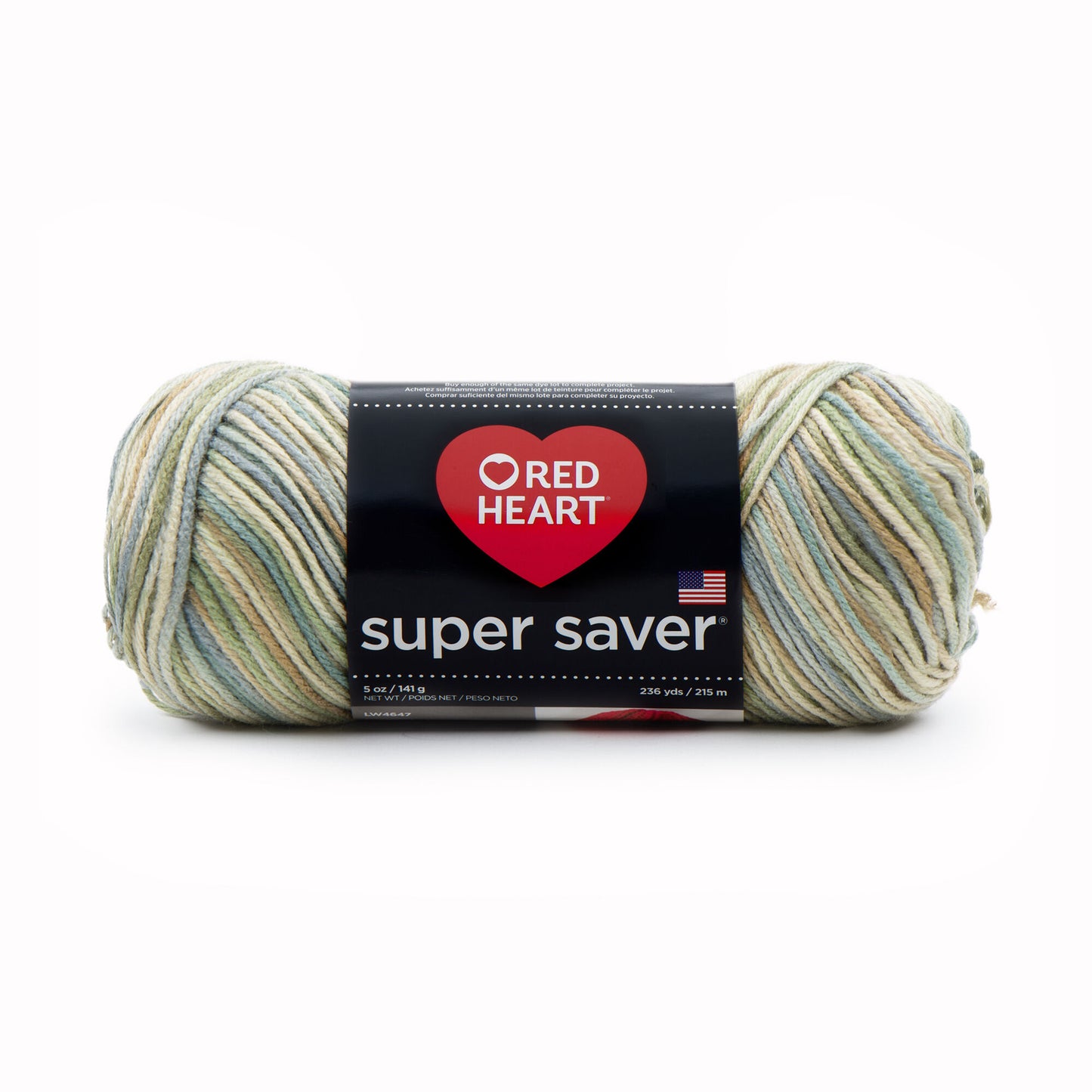 Red Heart Super Saver Stripes & Prints, Yarn Medium Worsted 5oz