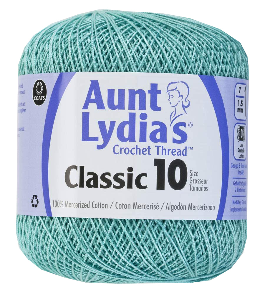 Aunt Lydia's Crochet Thread Classic Size 10, 350 yards per spool