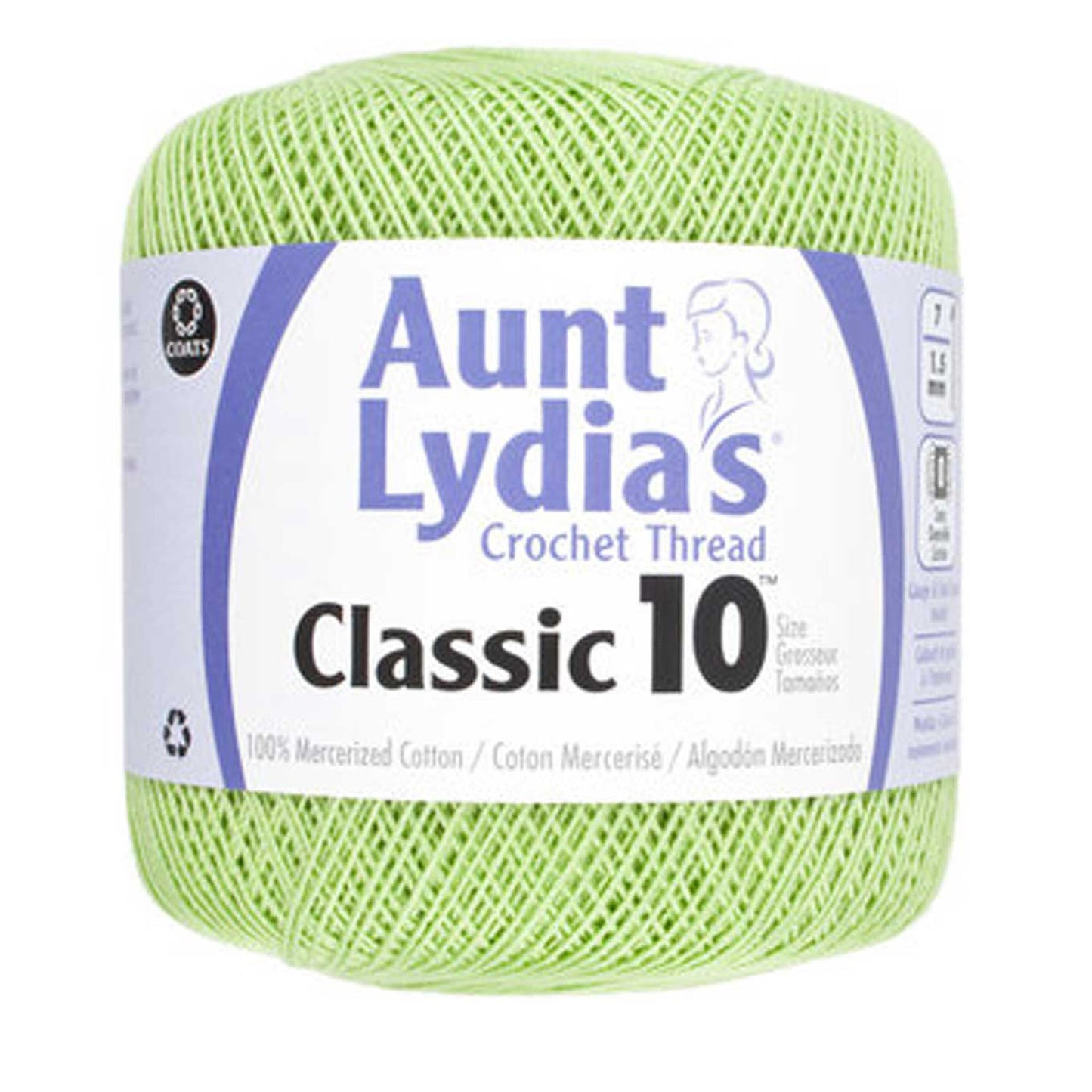 Aunt Lydia's Crochet Thread Classic Size 10, 350 yards per spool