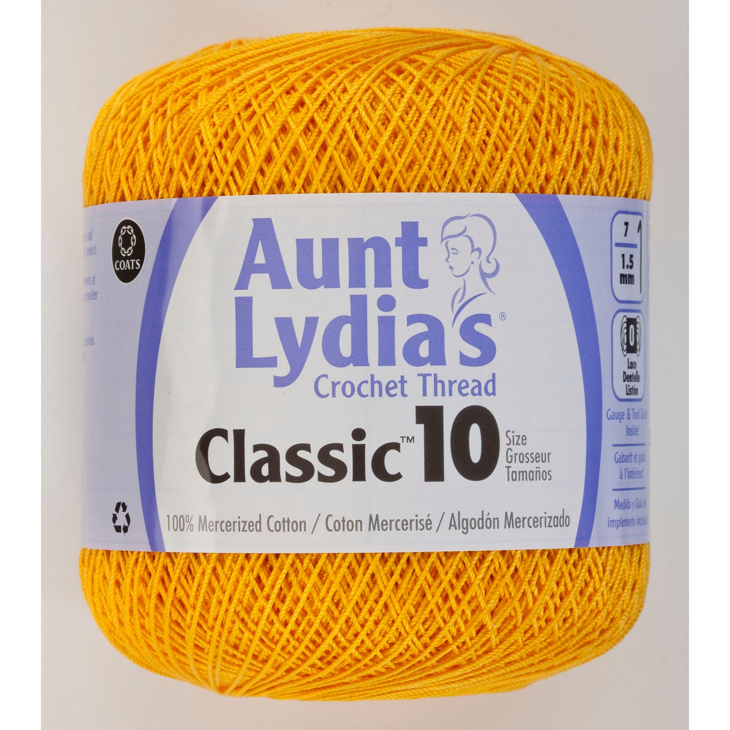 Aunt Lydia's Crochet Thread Classic Size 10, 350 yards per spool