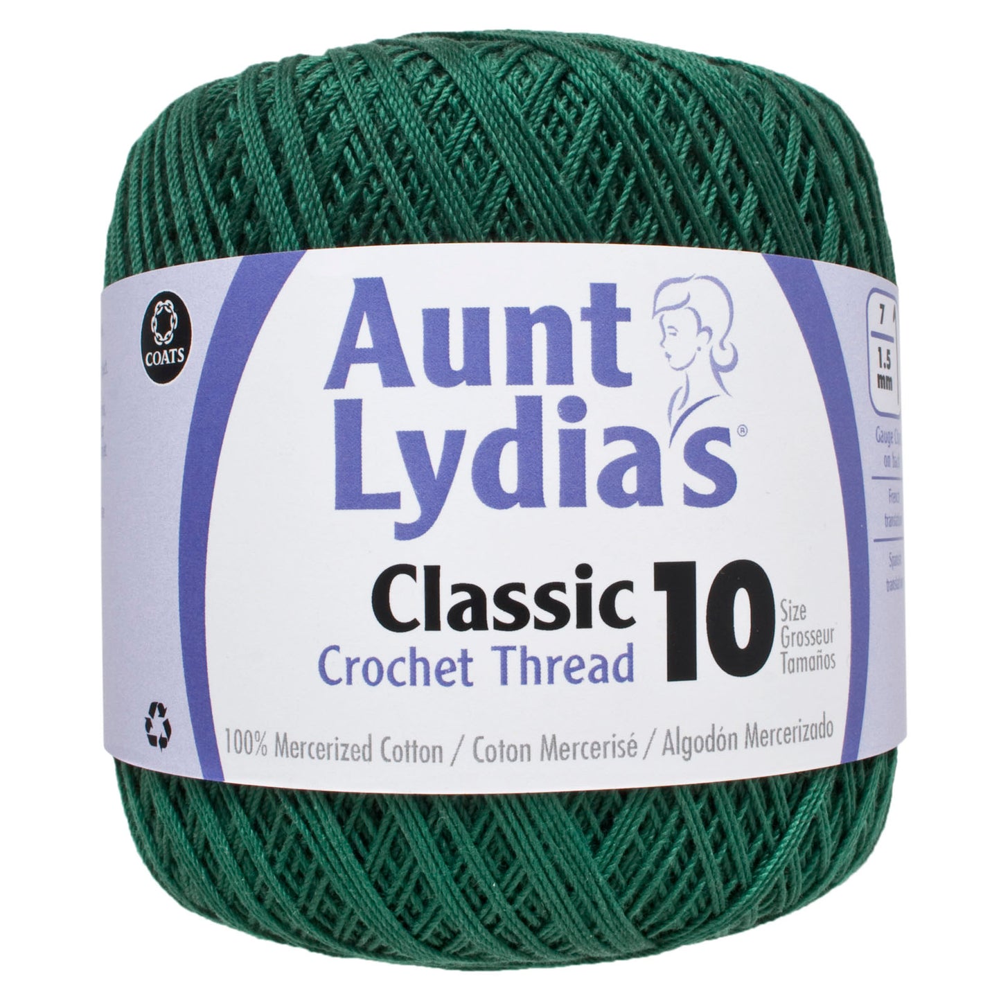 Aunt Lydia's Crochet Thread Classic Size 10, 350 yards per spool