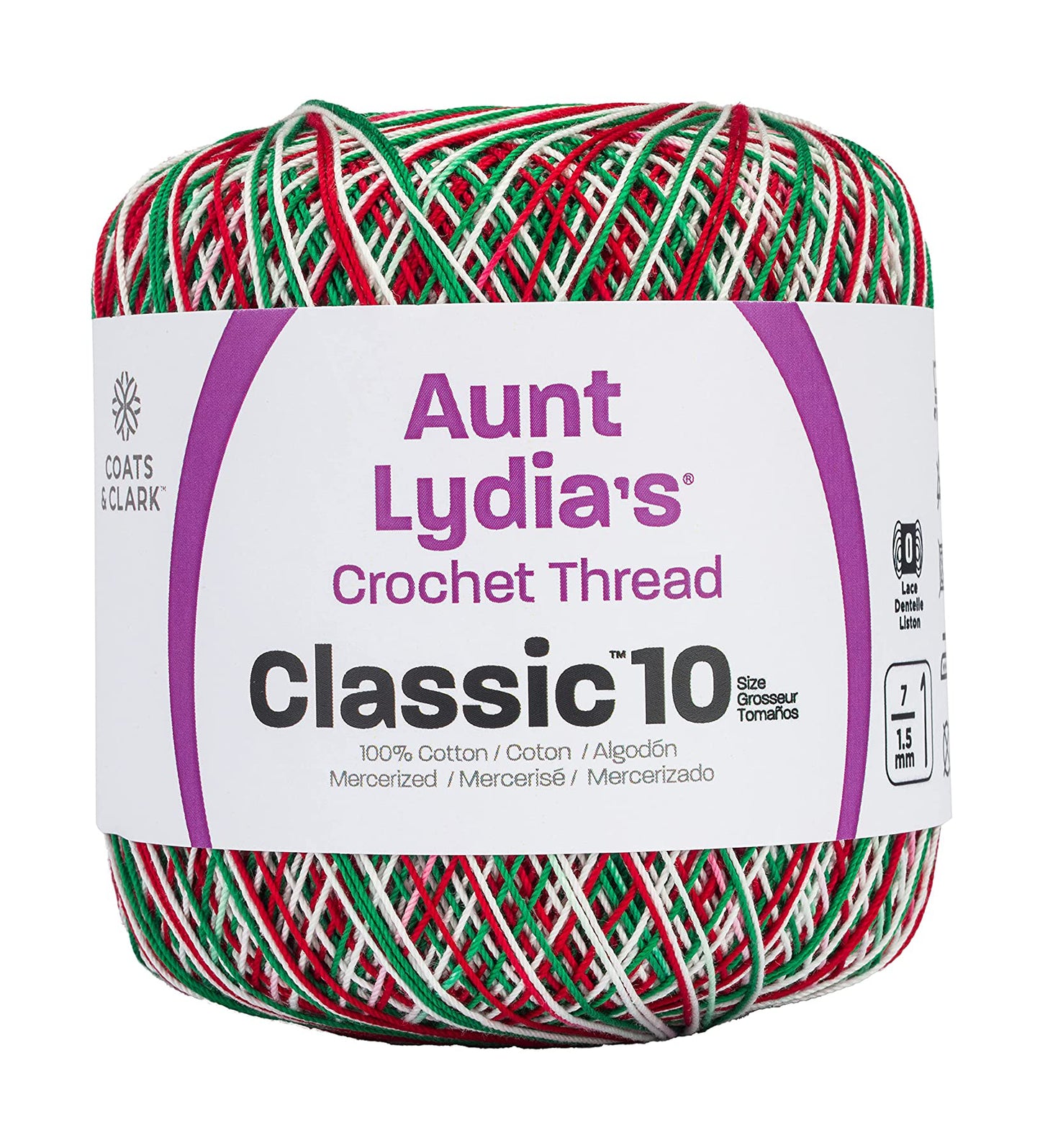 Aunt Lydia's Crochet Thread Classic Size 10, 350 yards per spool