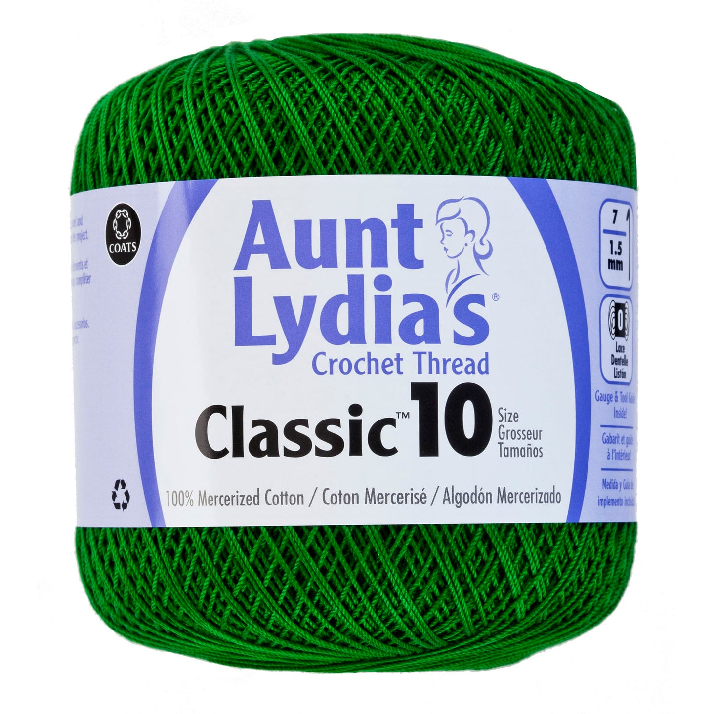 Aunt Lydia's Crochet Thread Classic Size 10, 350 yards per spool