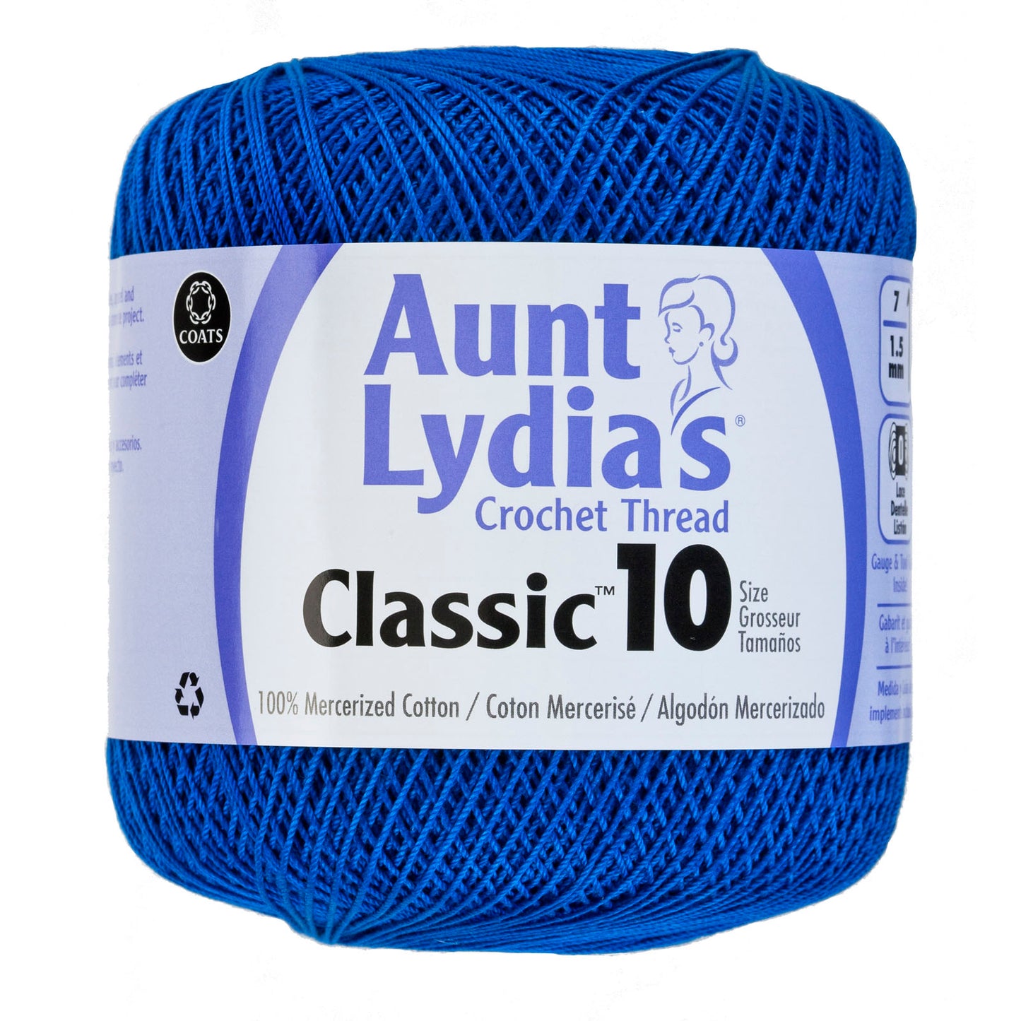 Aunt Lydia's Crochet Thread Classic Size 10, 350 yards per spool