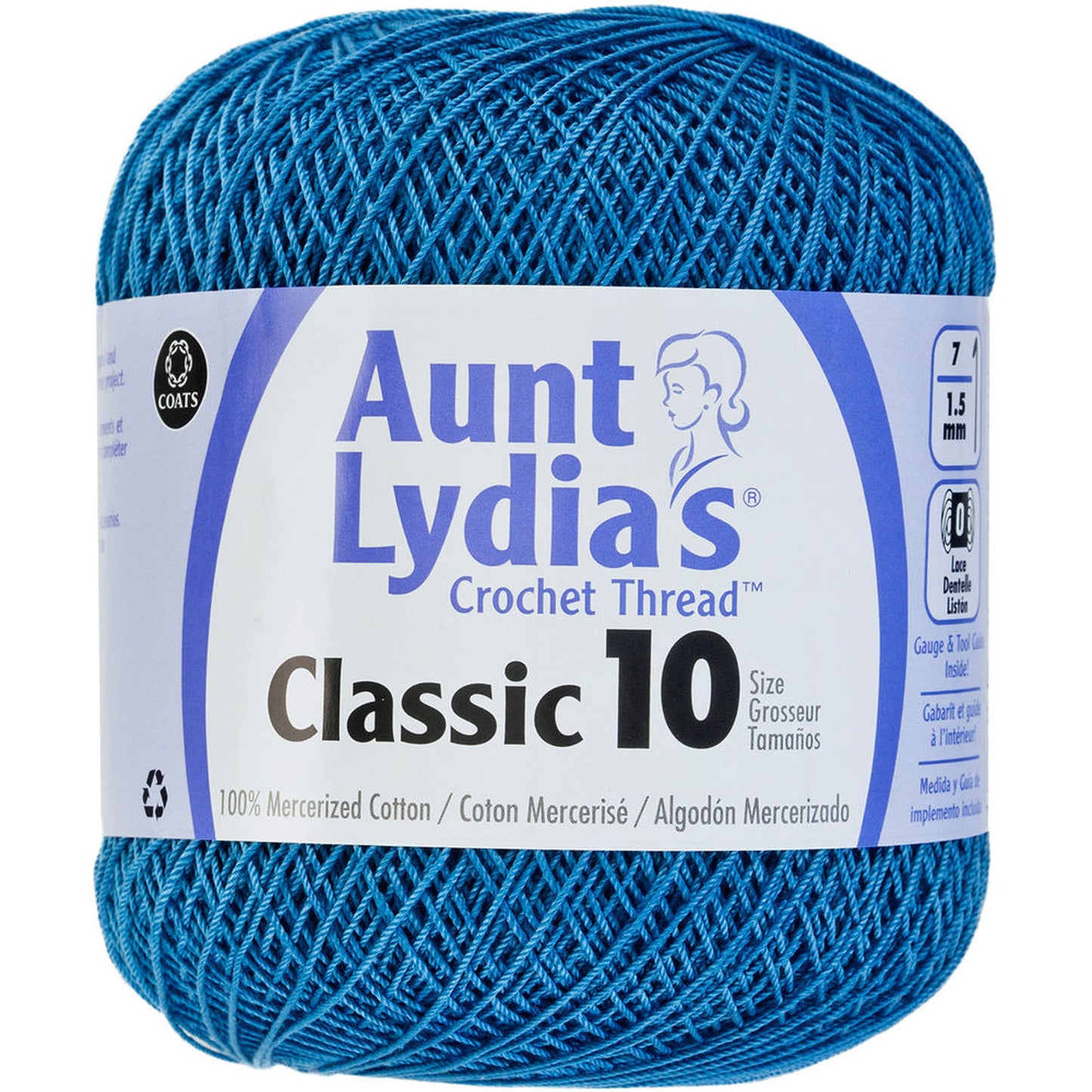 Aunt Lydia's Crochet Thread Classic Size 10, 350 yards per spool