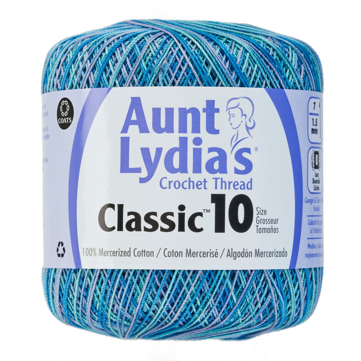 Aunt Lydia's Crochet Thread Classic Size 10, 350 yards per spool