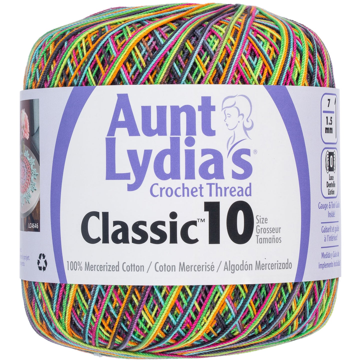 Aunt Lydia's Crochet Thread Classic Size 10, 350 yards per spool
