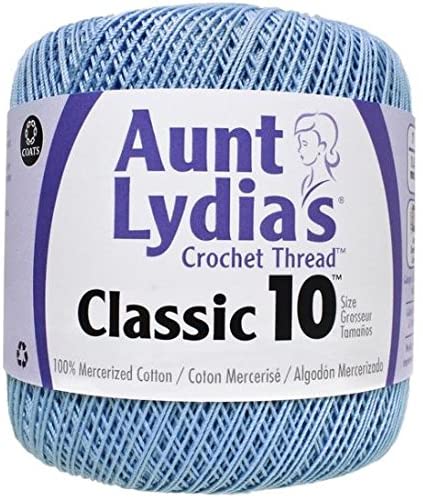 Aunt Lydia's Crochet Thread Classic Size 10, 350 yards per spool