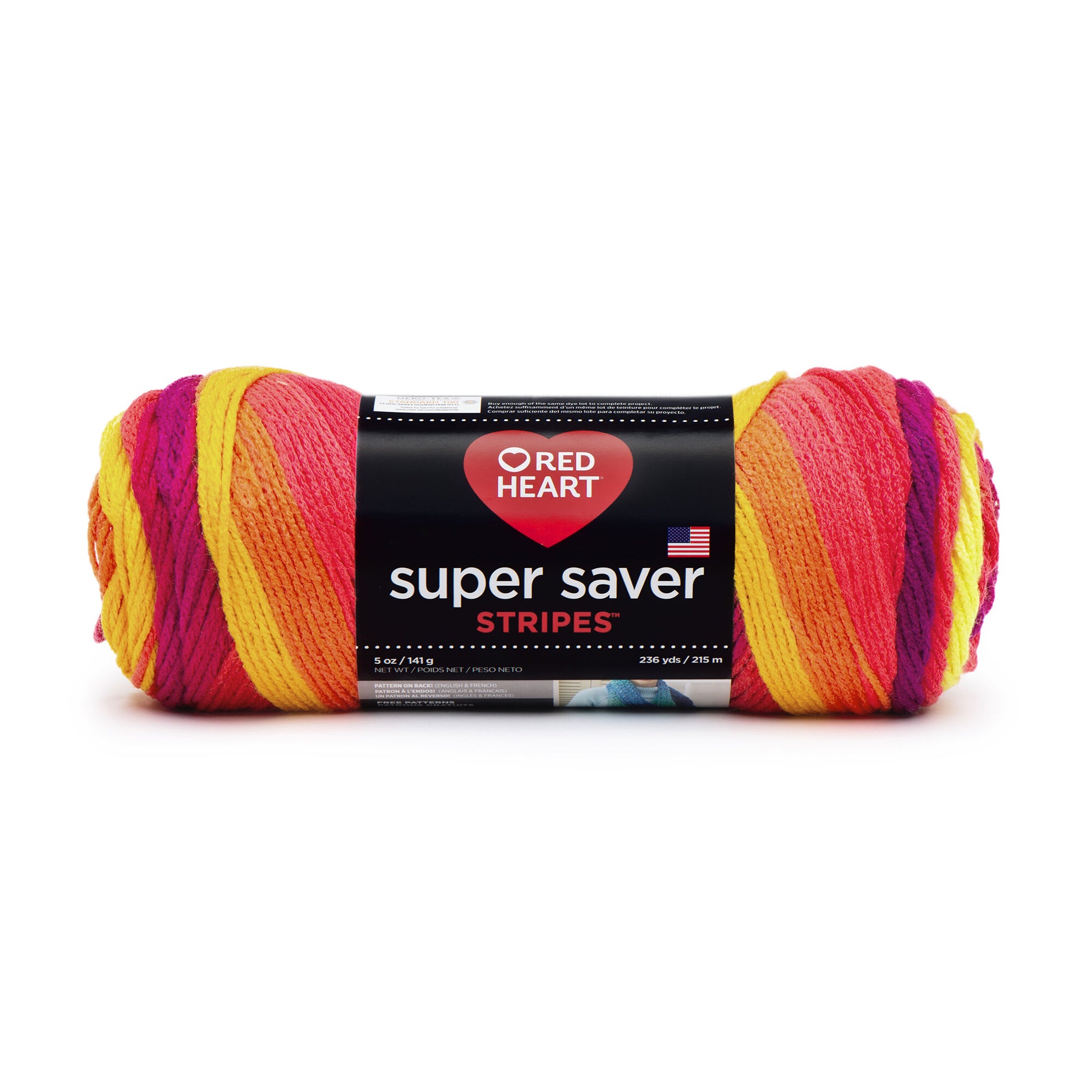Red Heart® Super Saver Yarn No Dye Lot - Bonbon Print