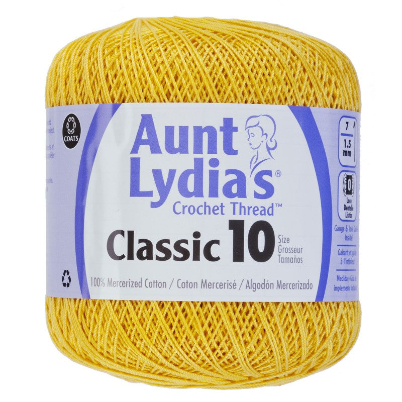 Aunt Lydia's Crochet Thread Classic Size 10, 350 yards per spool