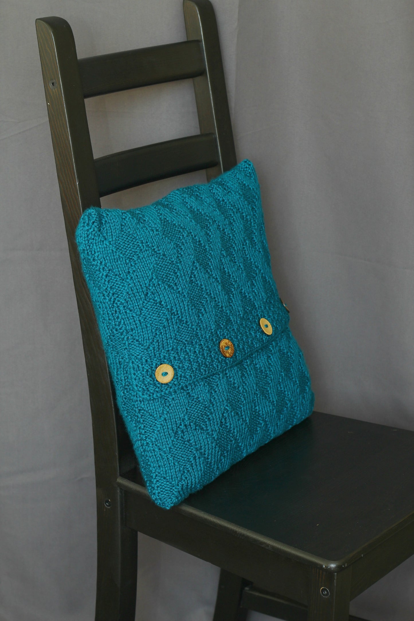 Knit pillow case, knitting pattern - Morrow pillow