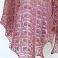 Knitting pattern, knitting tutorial - Cleo shawl, classic triangular shawl with nupps in English
