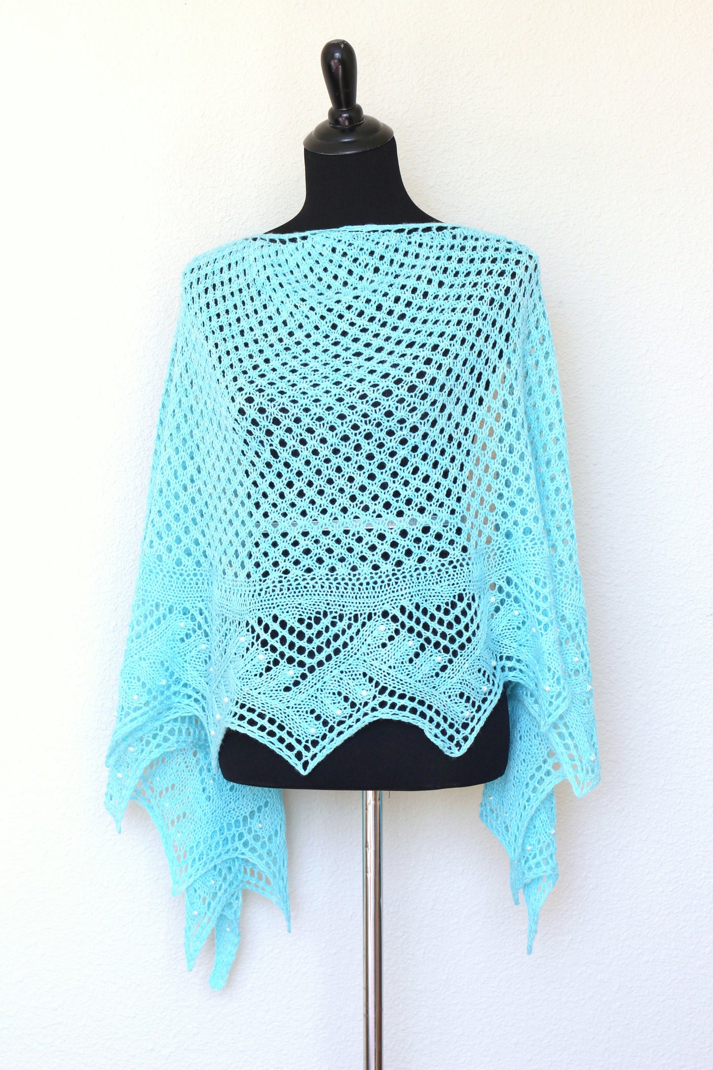 Emery shawl - Knitted shawl pattern, knitting tutorial, PDF - English version 🇺🇸