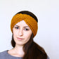 Knit headband ear warmer, running headband for women