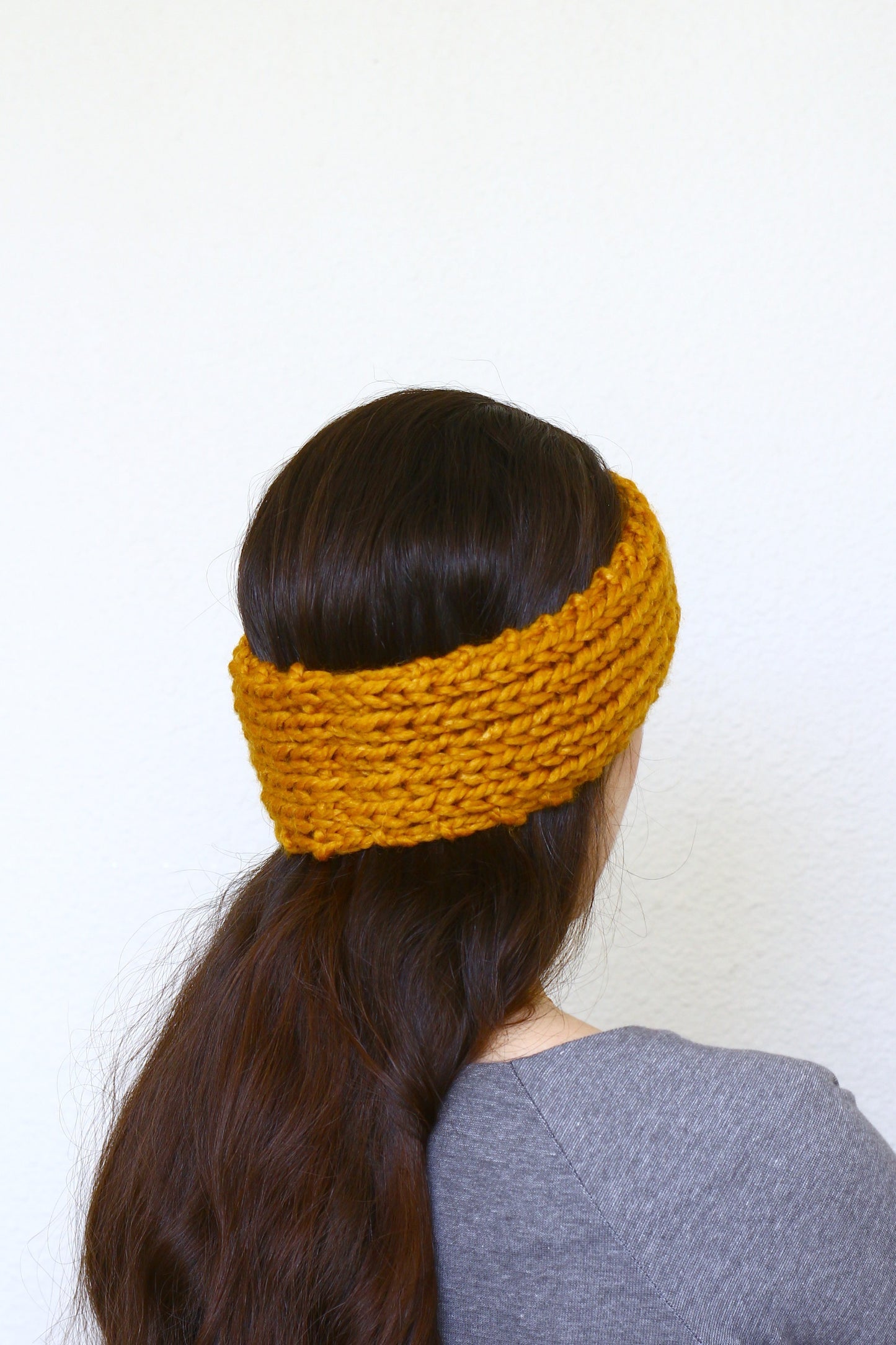 Knit headband ear warmer, running headband for women