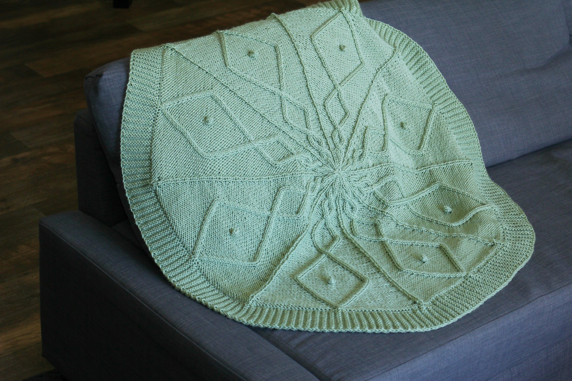 Knit baby blanket knitting pattern