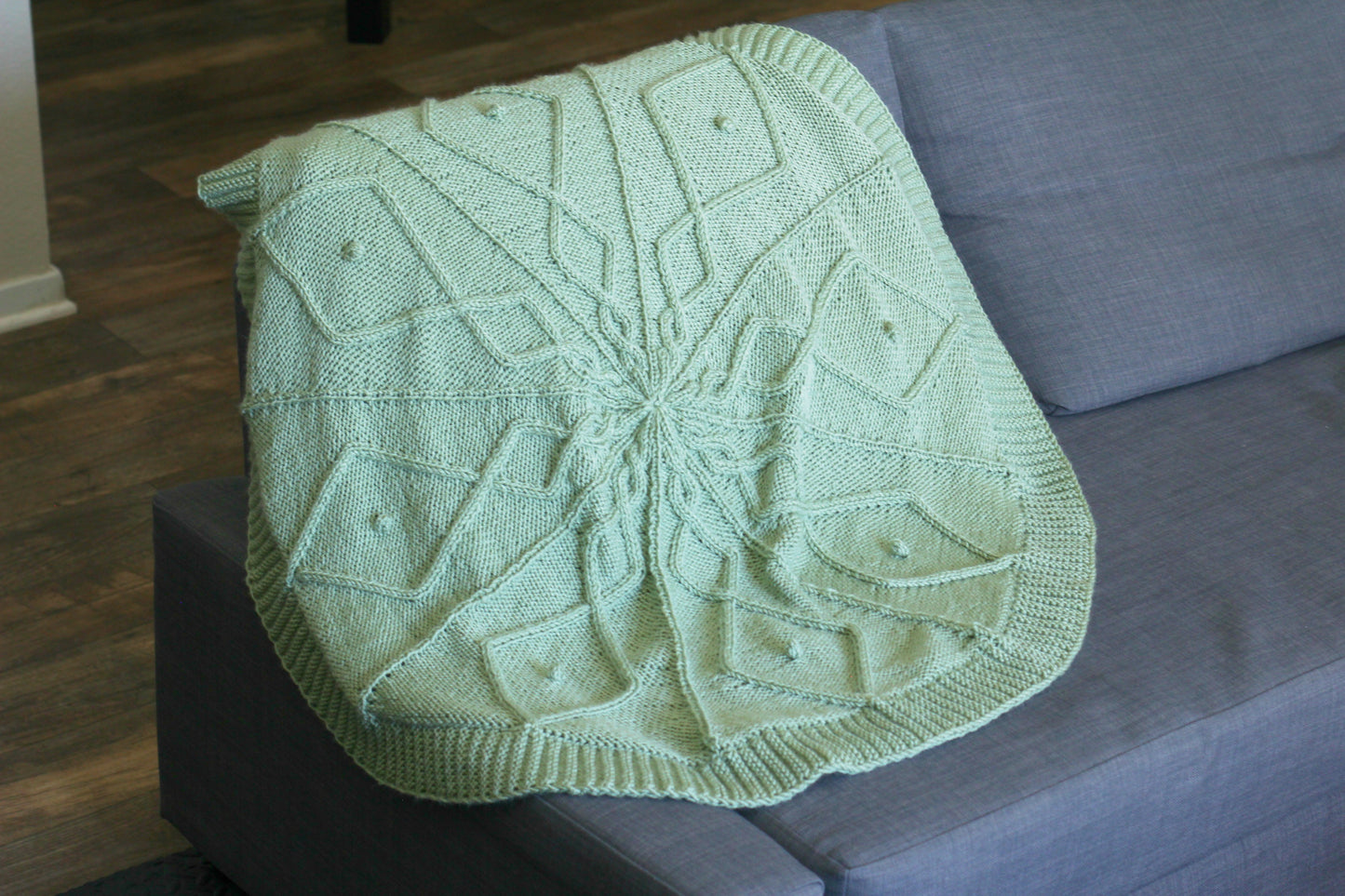 Knit baby blanket knitting pattern