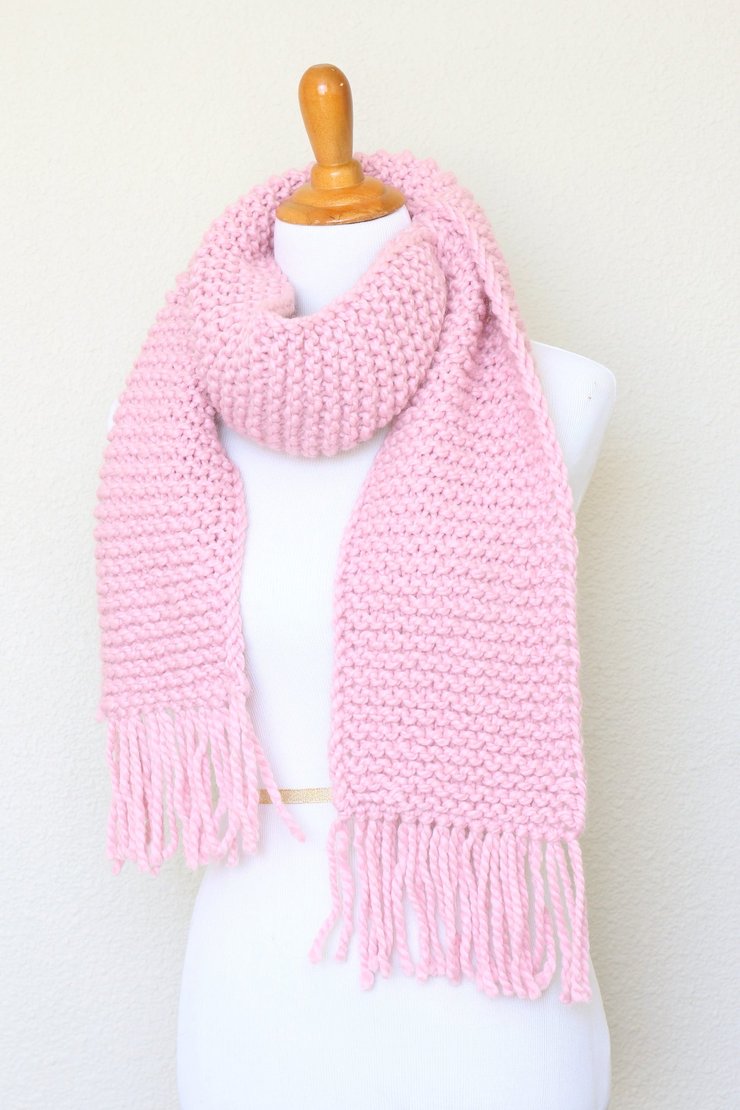 Knit scarf, chunky pink scarf, oversized scarf, women scarf, men scarf