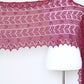 Wedding shawl, bridal shawl, lace shawl in plum color