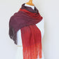 Red handwoven scarf