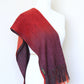 Handwoven burgundy scarf